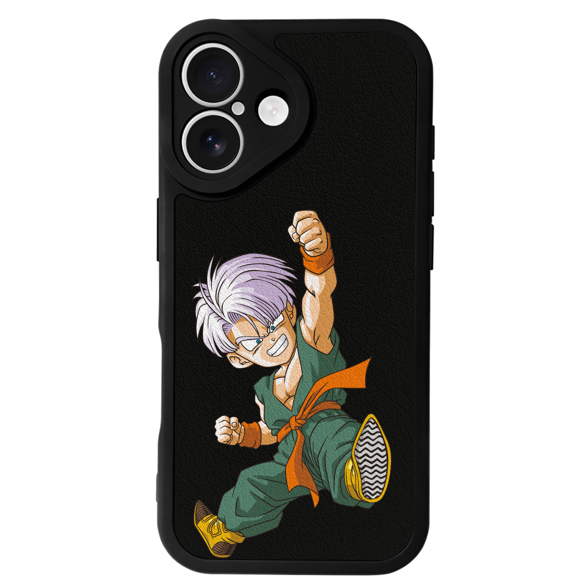 （画像用） ドラゴンボール トランクス（Torankusu）DRAGON BALL Trunks 【iPhone 16シリーズ対応】シリコンスマホケース（レザー調） 材質：シリコン